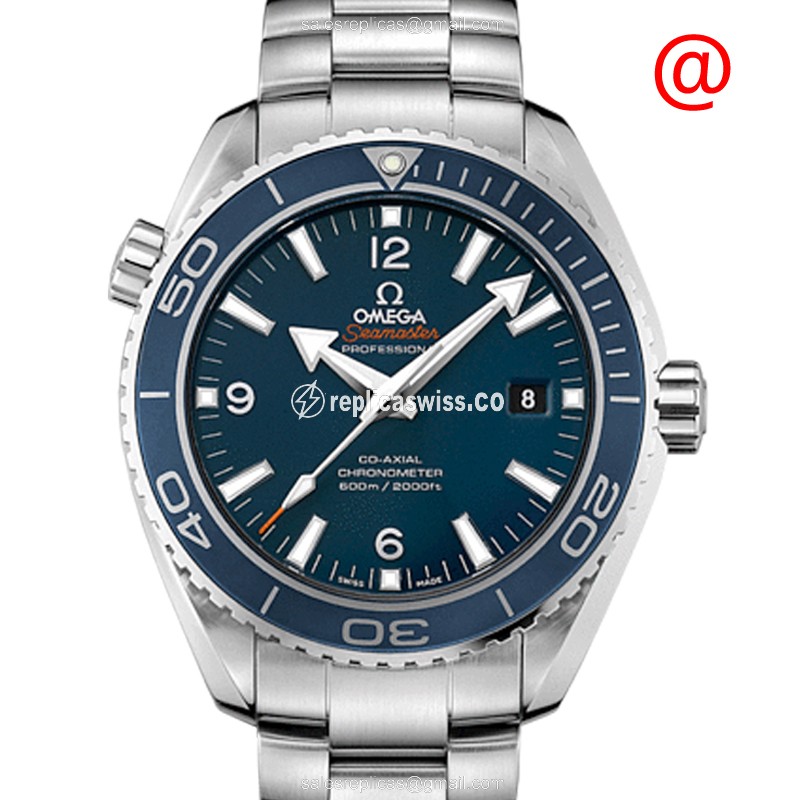 Omega Seamaster Replica - Automatic - Ceramic Case - Blue Dial - Silver Titanium Strap