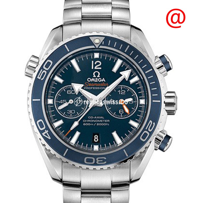 Omega Seamaster Replica - Automatic - Ceramic Case - Blue Dial - Silver Titanium Strap