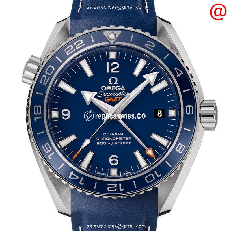 Omega Seamaster Replica - Automatic - Ceramic - Blue Dial - Blue Rubber Strap