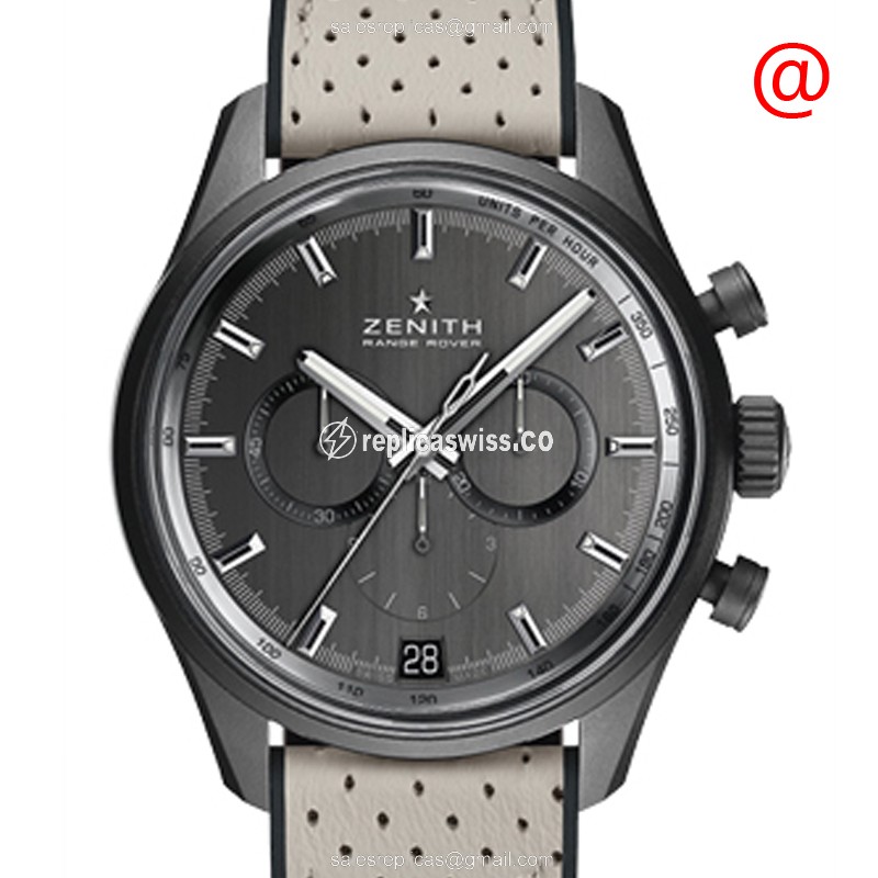 Zenith CHRONOMASTER Watch - Automatic - Ceramic - Black Dial - Luxury Replica CHRONOMASTER Watch