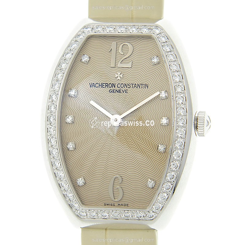 Vacheron Constantin 25540/000G-9109 EGERIE Automatic 18kt White Gold & Diamond