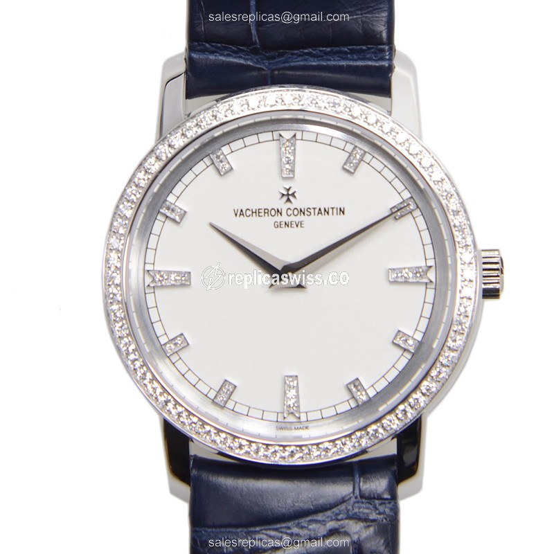 Vacheron Constantin 25558/000g-9405 TRADITIONNELLE Quartz 18kt White Gold & Diamond