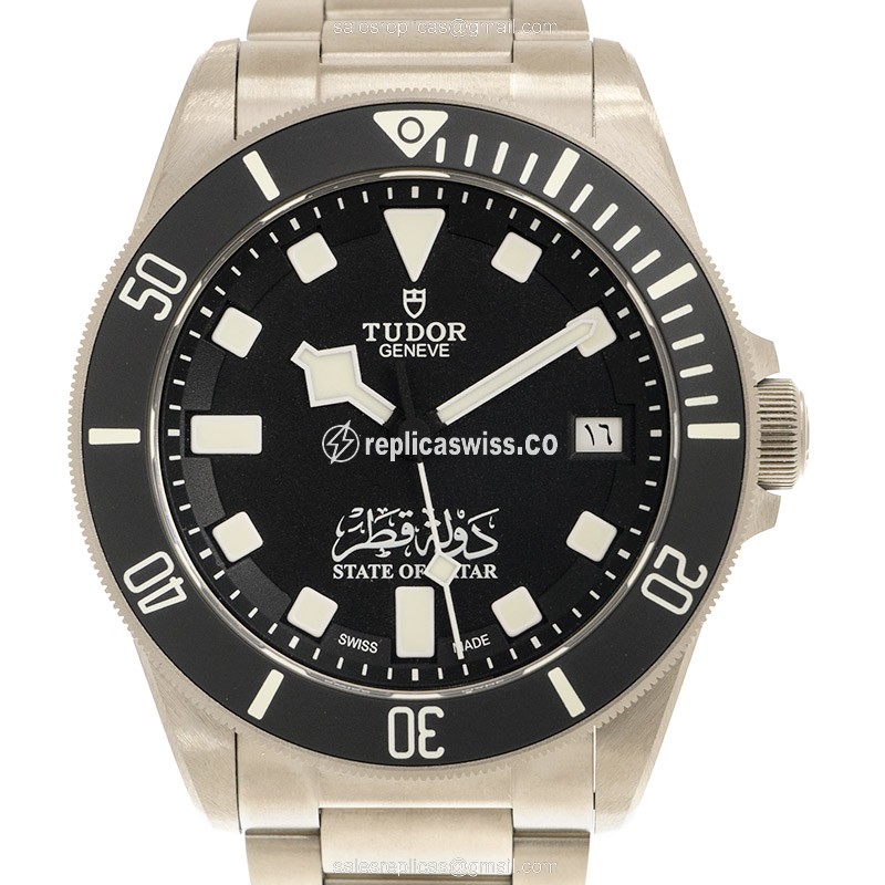 Tudor PELAGOS Replica - Automatic - Titanium Case - Black Dial - Silver Strap - Luxury Replica PELAGOS Watch