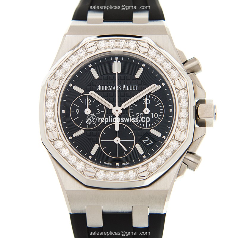 Royal Oak Offshore Replica - Audemars Piguet - Automatic - Black Dial - Steel Case - Rubber Strap - Luxury Replica ROYAL OAK OFFSHORE Watch