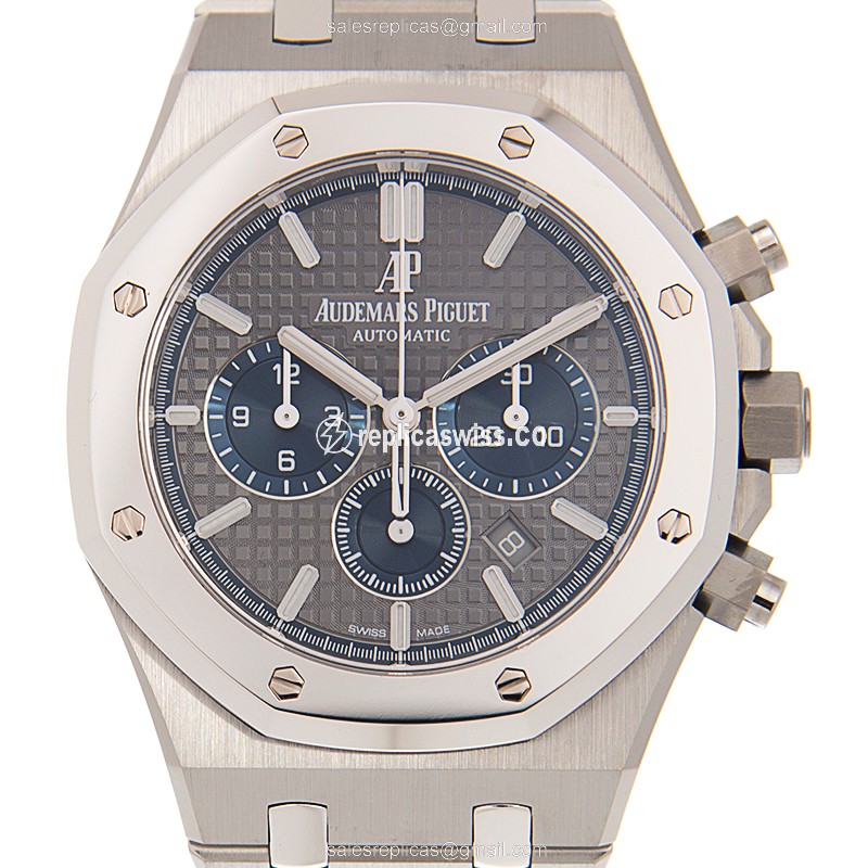 Audemars Piguet ROYAL OAK Replica - Automatic - Titanium Case - Gray Dial - Silver Steel Strap