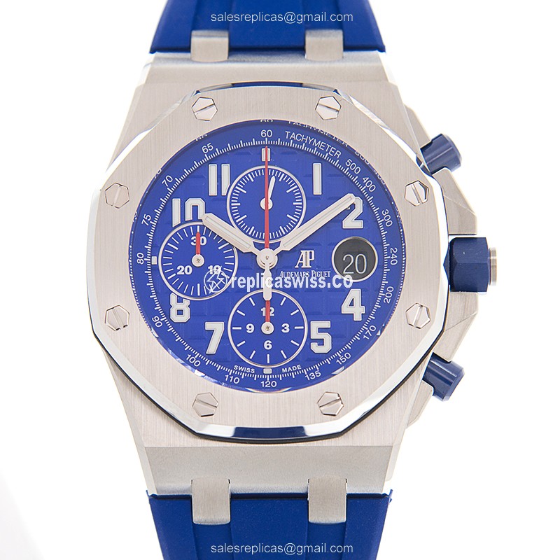 Royal Oak Offshore Replica - Audemars Piguet - Automatic - Steel Case - Blue Dial - Rubber Strap - Luxury Replica ROYAL OAK OFFSHORE Watch
