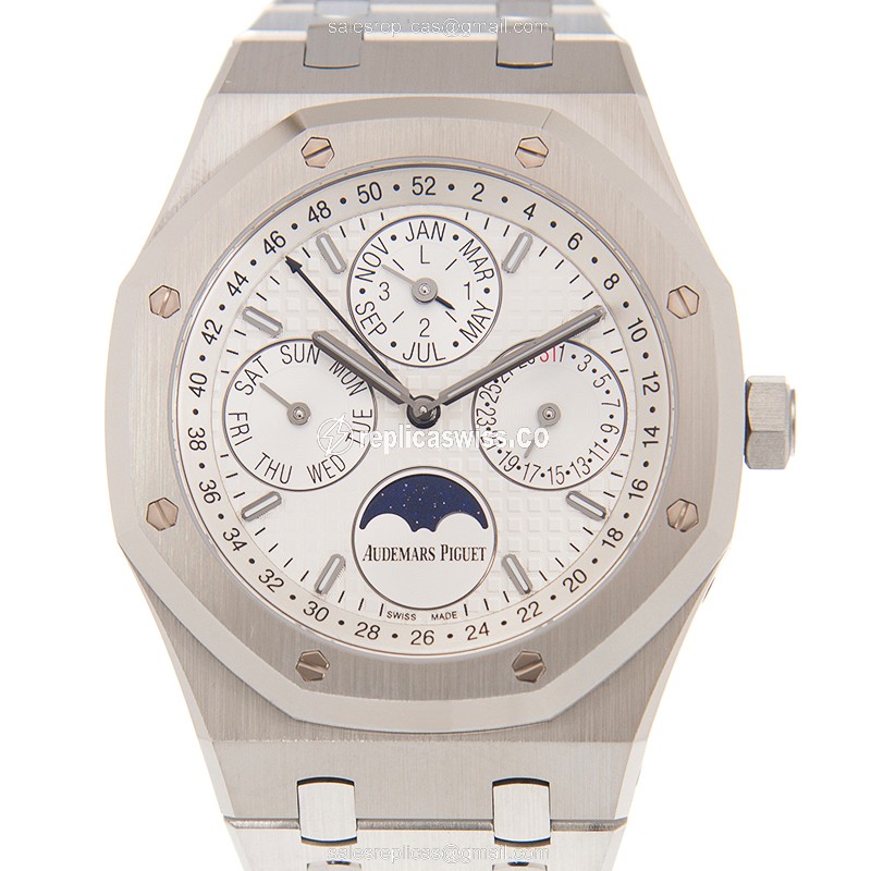 Audemars Piguet Royal Oak Replica - Automatic - Stainless Steel - Silver Dial - Steel Bracelet