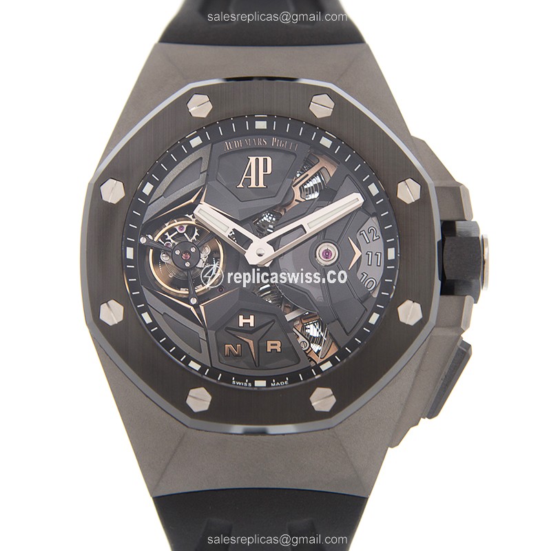 Audemars Piguet Royal Oak Concept - Manual - Titanium - Ceramic - Black - Rubber - Black Clasp
