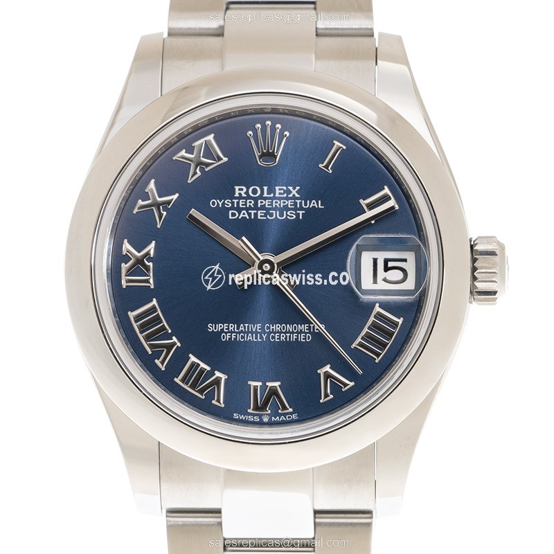 Rolex Datejust Replica - Automatic - Steel Case - Blue Dial, Silver Clasp