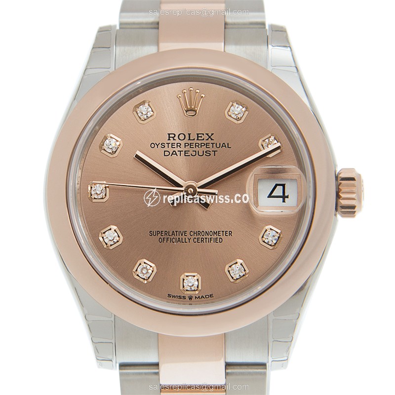Rolex DATEJUST Replica - 18kt Gold & Steel - Automatic - Gold Dial