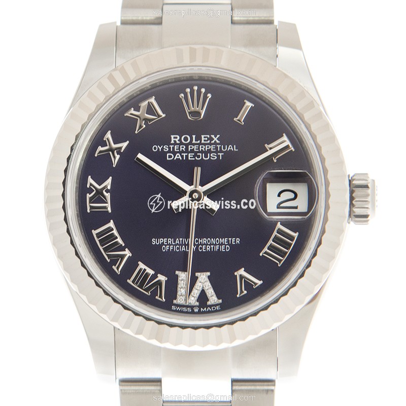 Rolex DAY-DATE Replica - Automatic - 18kt White Gold | Steel Case | Purple Dial
