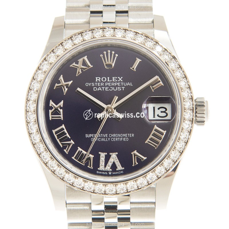 Rolex Datejust Replica - Automatic - Steel - Purple Dial
