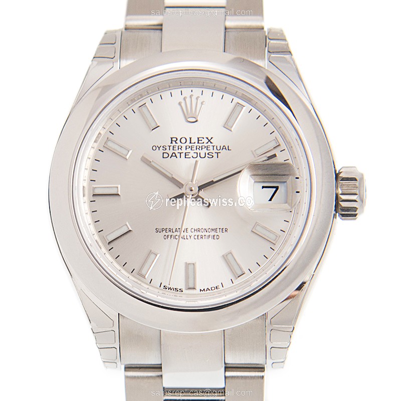Rolex Lady Datejust Replica - Automatic - Silver Steel Case - Silver Dial - Steel Strap - Luxury Replica LADY DATEJUST Watch