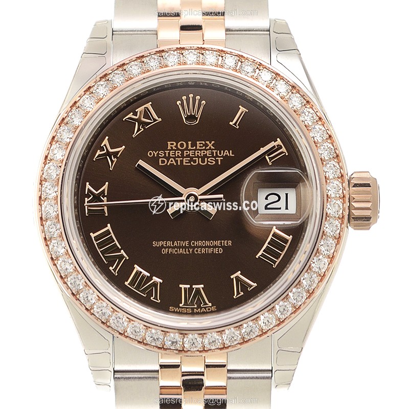 Rolex Lady Datejust Replica - 18kt Rose Magic Case - Diamond - Automatic