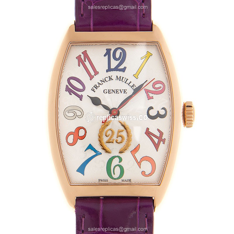 Franck Muller 2850 SC AT FO COL DRM 25TH LTD (5N) GENEVE Automatic 18kt Rose Gold - Luxury Replica GENEVE Watch