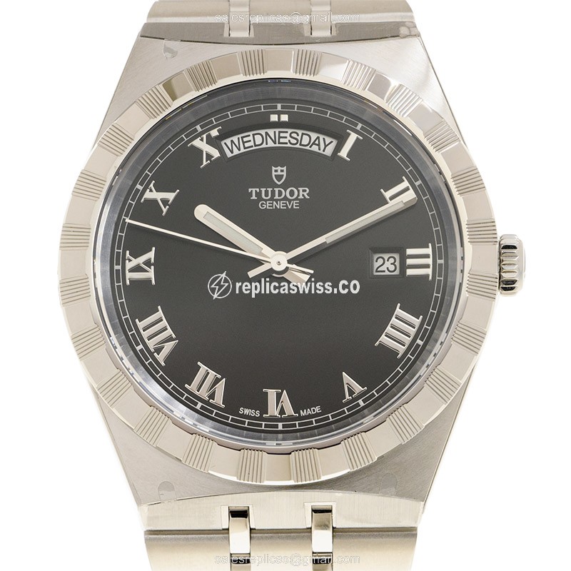 Tudor Royal Replica - Automatic - Steel Case - Black Dial - Steel Strap - Luxury Replica TUDOR ROYAL Watch