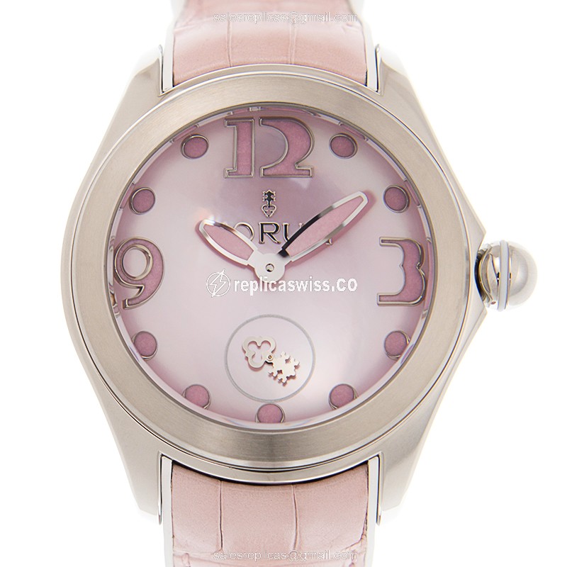 Corum Bubble Replica - Automatic - Pink Dial - Steel Case - Pink Alligator Strap