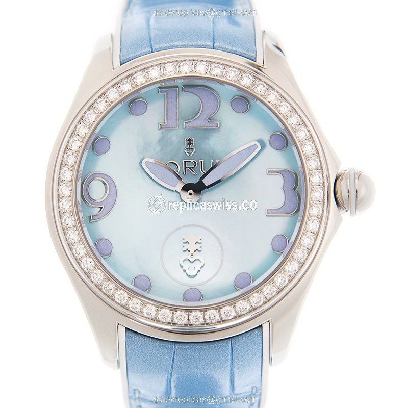 Corum Bubble Replica - Automatic - Blue Dial - Leather Strap - Buckle Clasp - Luxury Replica BUBBLE Watch