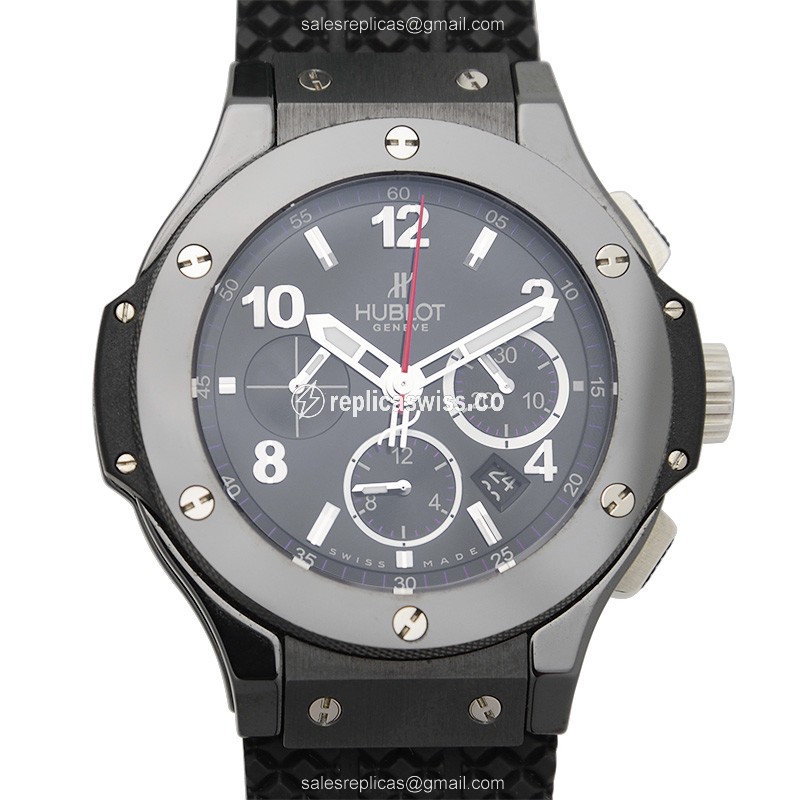 Hublot BIG BANG Replica - Automatic - Ceramic Case - Black Dial - Rubber Strap - Luxury Replica BIG BANG Watch