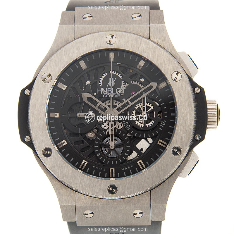 Hublot Big Bang Automatic Replica - Titanium - Black Rubber