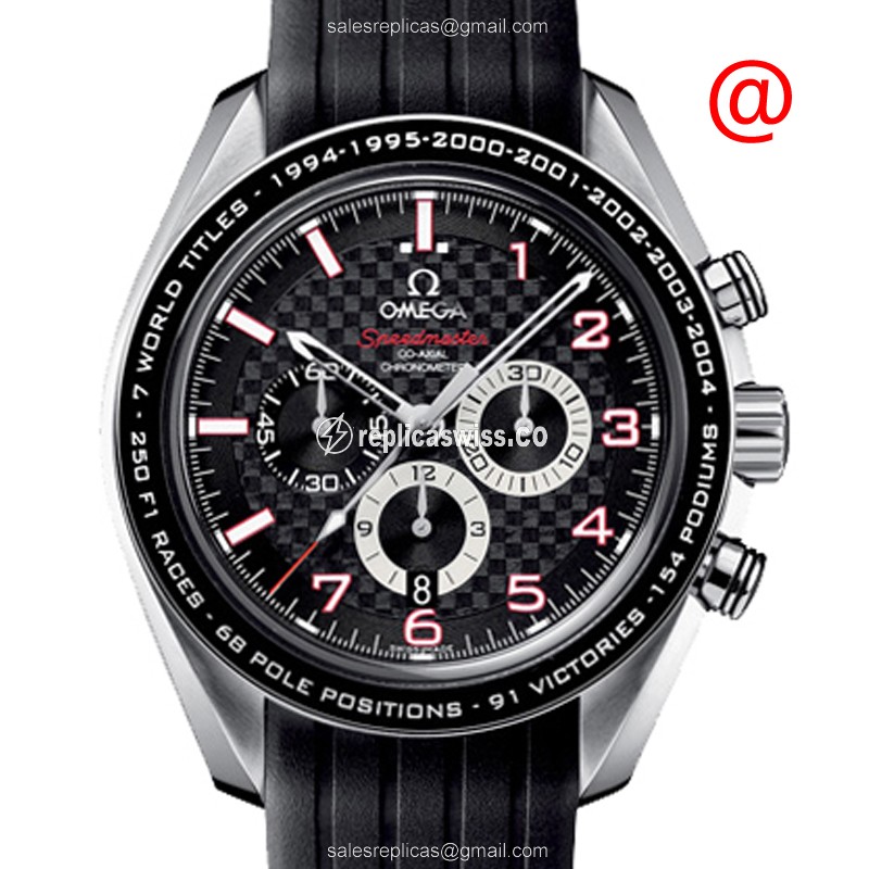 Omega Speedmaster Replica - Automatic - Stainless Steel - Black Dial - Leather Strap - Buckle Clasp - Luxury Replica SPEEDMASTER Watch