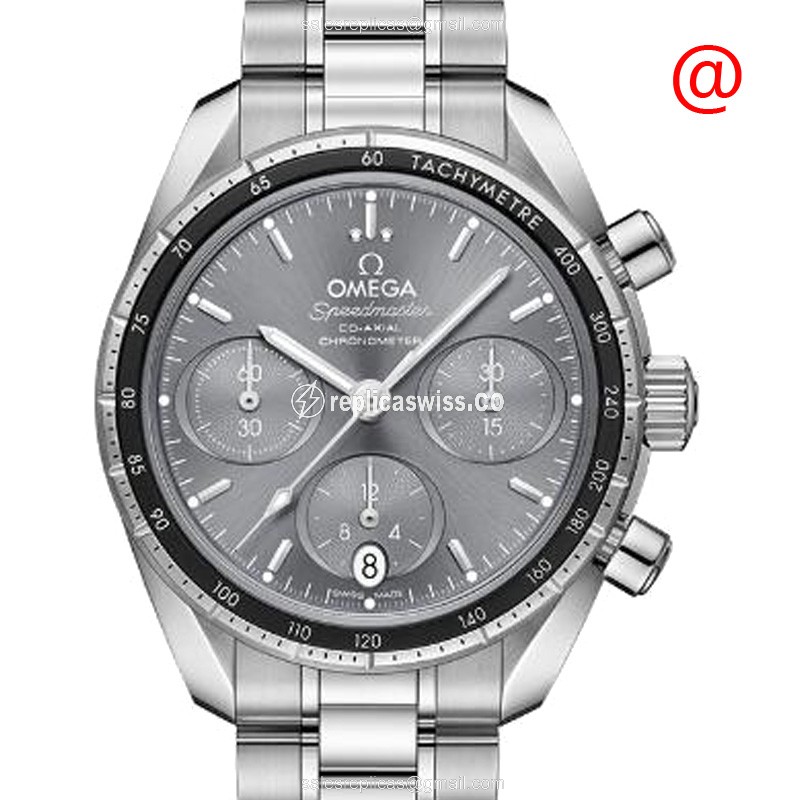 Omega SPEEDMASTER Replica - Automatic - Steel Case - Gray Dial - Silver Steel Bracelet - Luxury Replica SPEEDMASTER Watch
