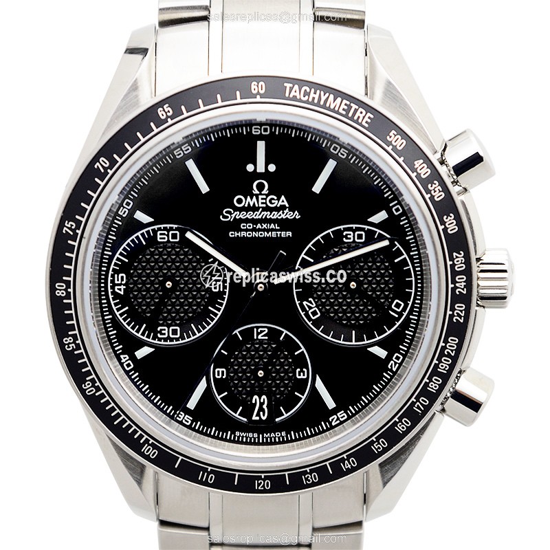 Omega Speedmaster Replica - Automatic - Stainless Steel - Black Dial - Silver Clasp