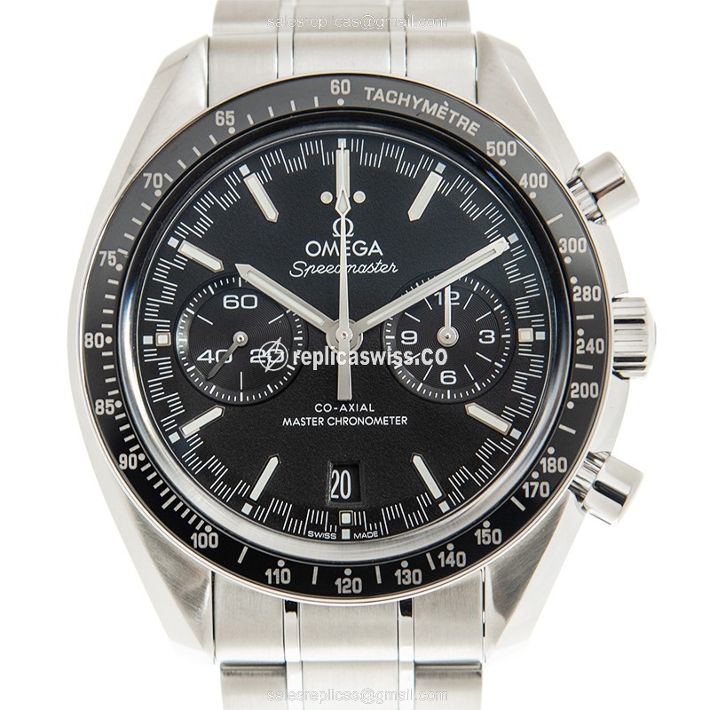 Omega Speedmaster Replica - Automatic - Stainless Steel - Black Dial - Silver Strap - Luxury Replica SPEEDMASTER Watch