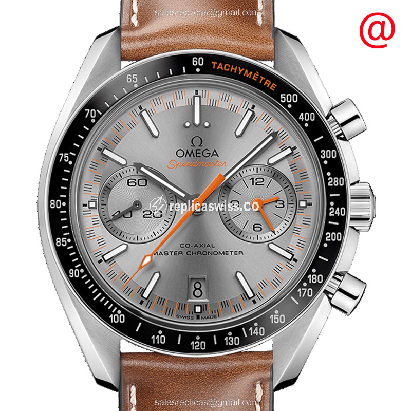 Omega Speedmaster Replica | Automatic | Steel | Gray Dial | Brown Leather Strap