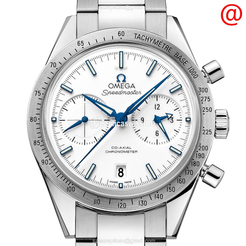 Omega Speedmaster 331.90.42.51.04.001 Replica - Automatic - Titanium Case - White Dial - Silver Titanium Strap - Luxury Replica SPEEDMASTER Watch