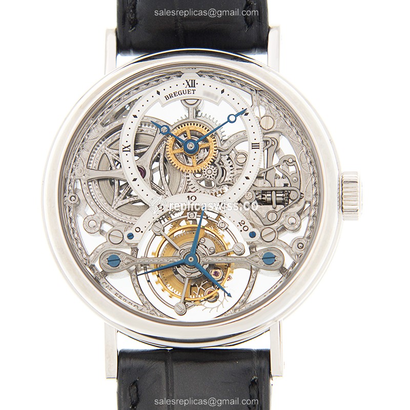 Breguet 3355PT/00/986 Classic - Manual Wind - Platinum Case - Silver Dial - Black Alligator Strap