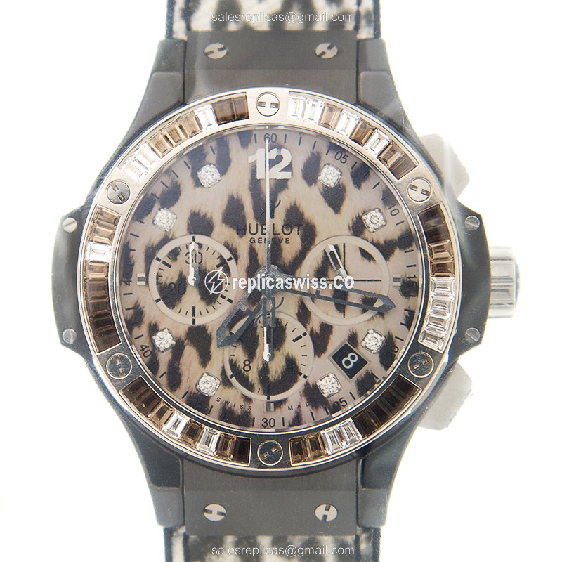 Hublot Big Bang Replica - Automatic - Steel Case - White Dial - White Cowhide Strap