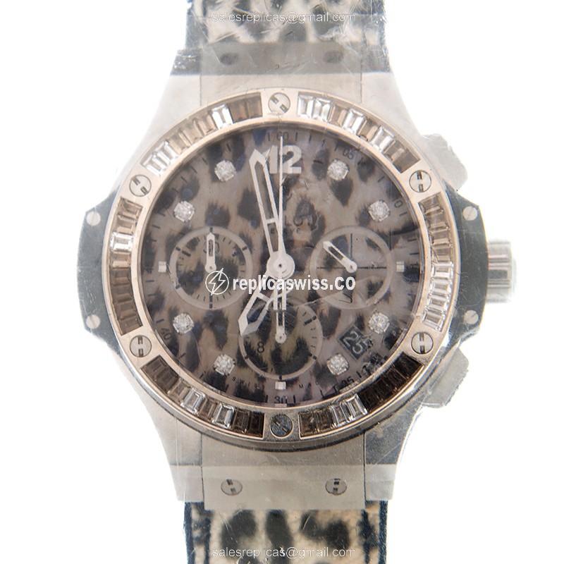 Hublot BIG BANG Replica - Automatic - Brown Dial - Steel Case - Brown Strap