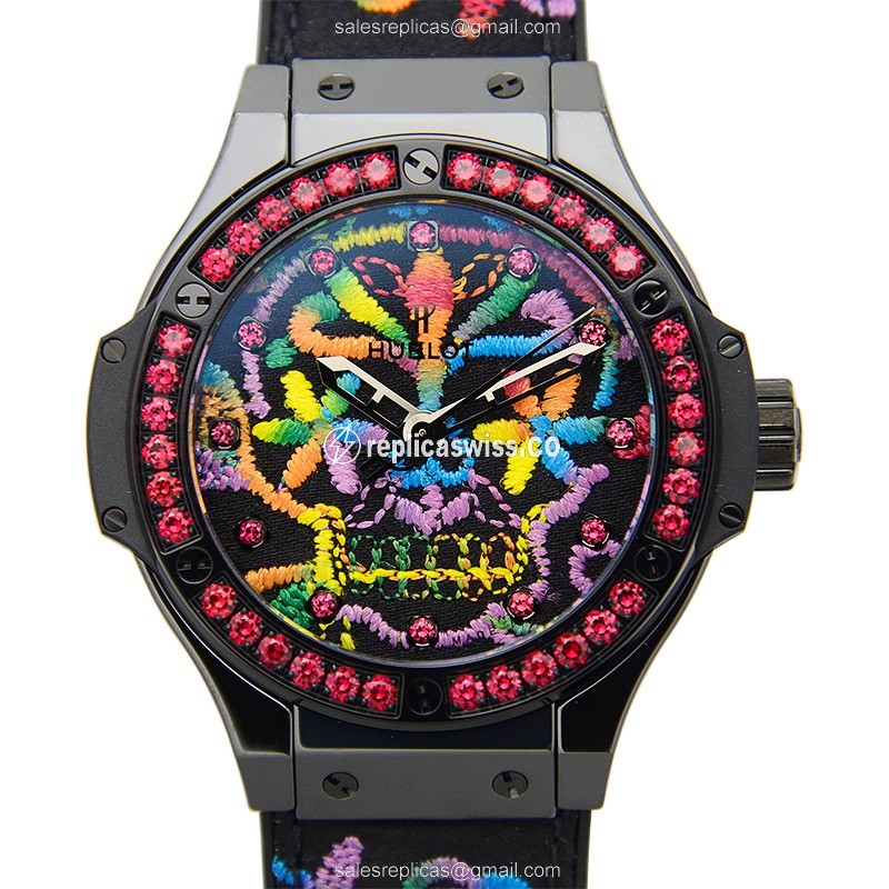 Hublot BIG BANG Replica - Automatic - Ceramic Case - Black Dial - Black Strap - Luxury Replica BIG BANG Watch