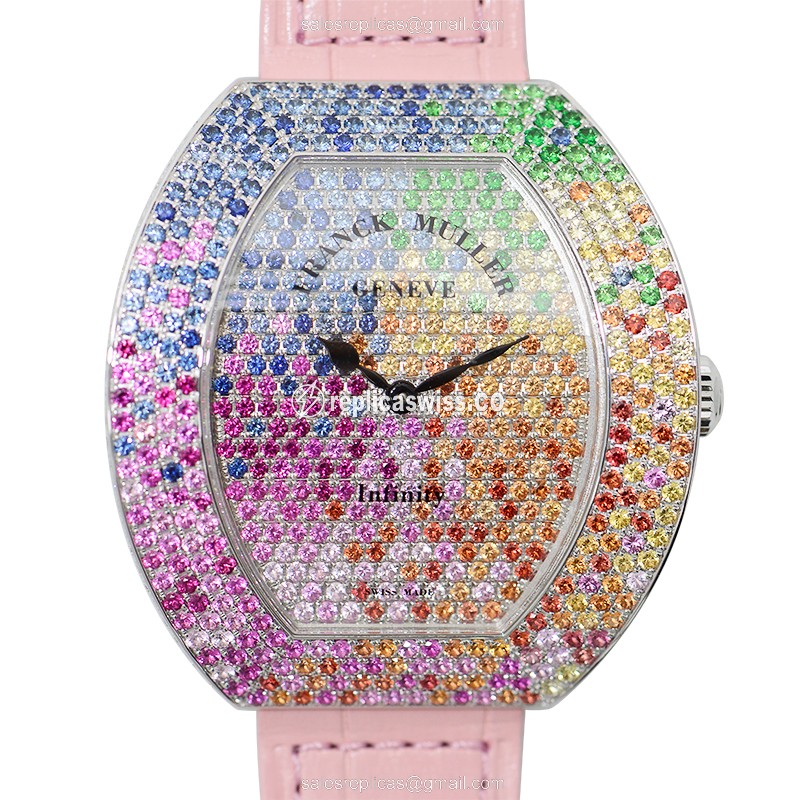 Franck Muller Infinity Watch - Quartz - 18kt - Pink Alligator