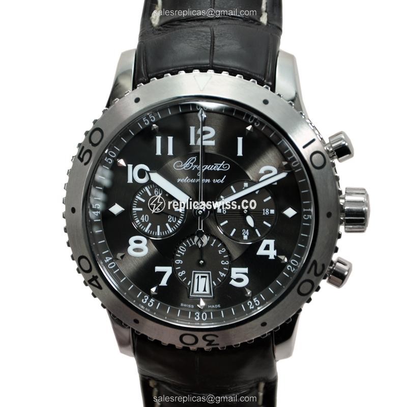 Rolex 3810ST/92/9ZU Replica - Automatic - Stainless Steel - Black Alligator Strap