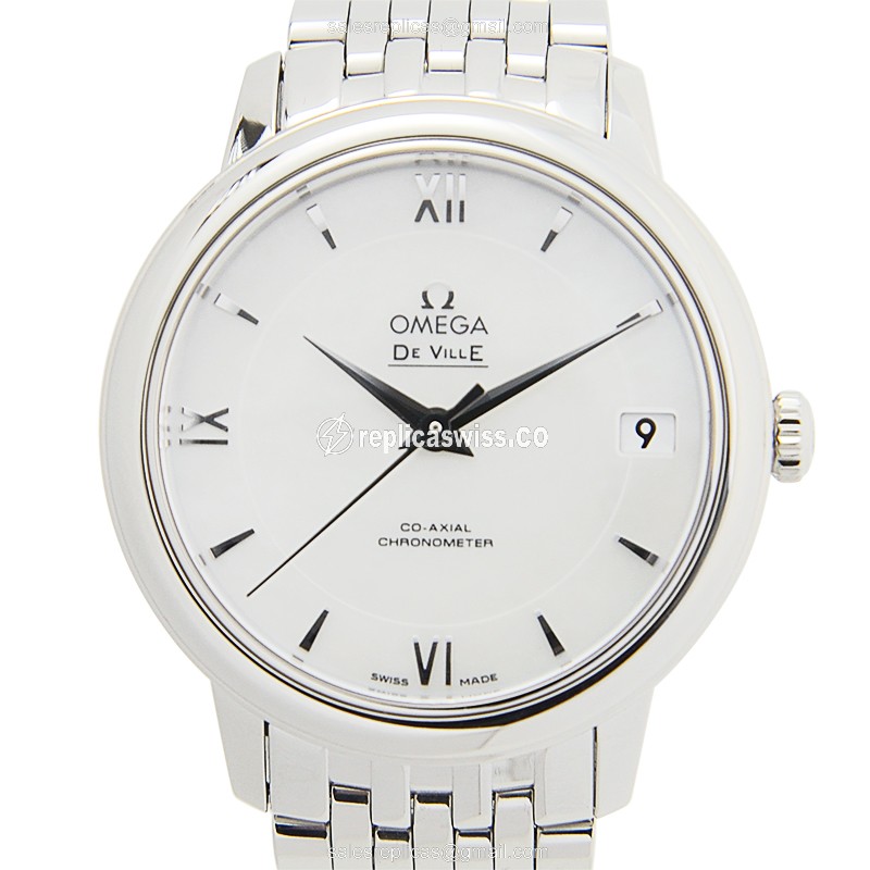 Omega 424.10.33.20.05.001 DE VILLE Replica - Automatic | Stainless Steel | White Dial