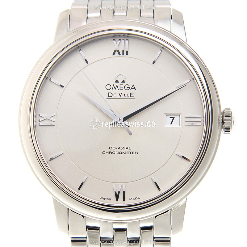 Omega 424.10.40.20.02.003 DE VILLE Replica | Automatic | Steel | White Dial