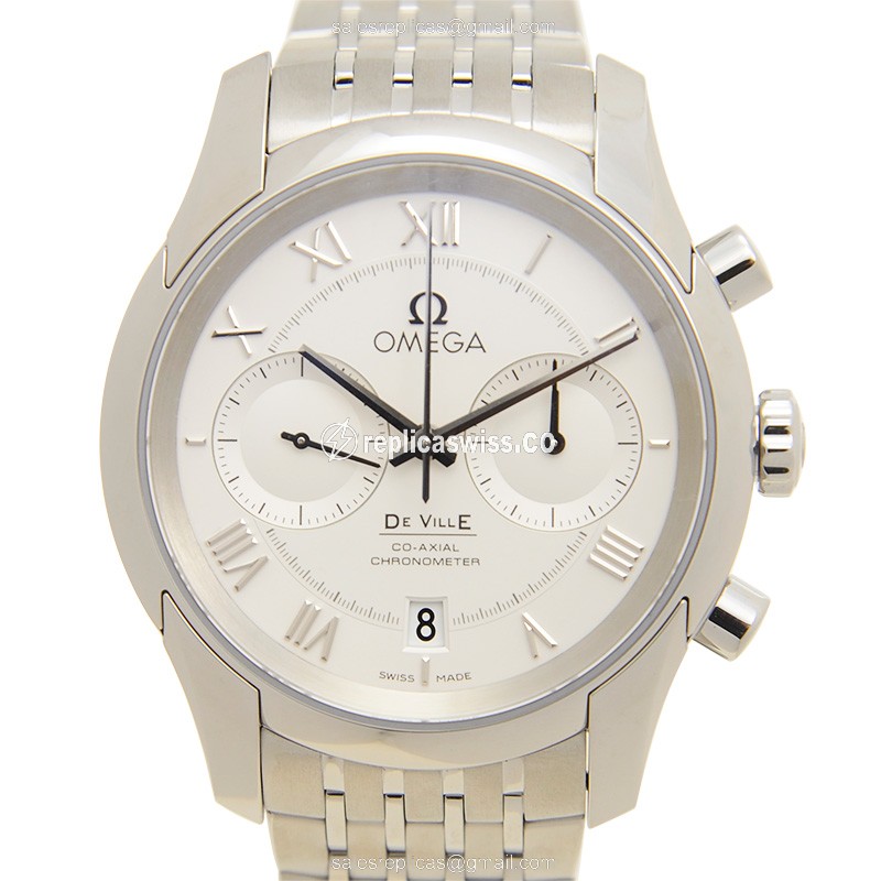 Omega DE VILLE Automatic - Stainless Steel - Silver Dial - Silver Strap - Sapphire Crystal
