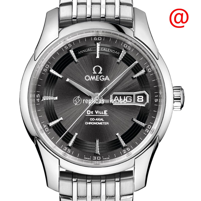 Omega DE VILLE Replica - Automatic - Stainless Steel - Gray Dial - Silver Steel Bracelet - Luxury Replica DE VILLE Watch