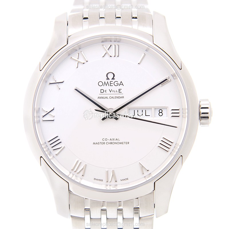 Omega DE VILLE Replica - Automatic - Stainless Steel - Silver Dial - Sapphire Crystal - Silver Strap - Luxury Replica DE VILLE Watch