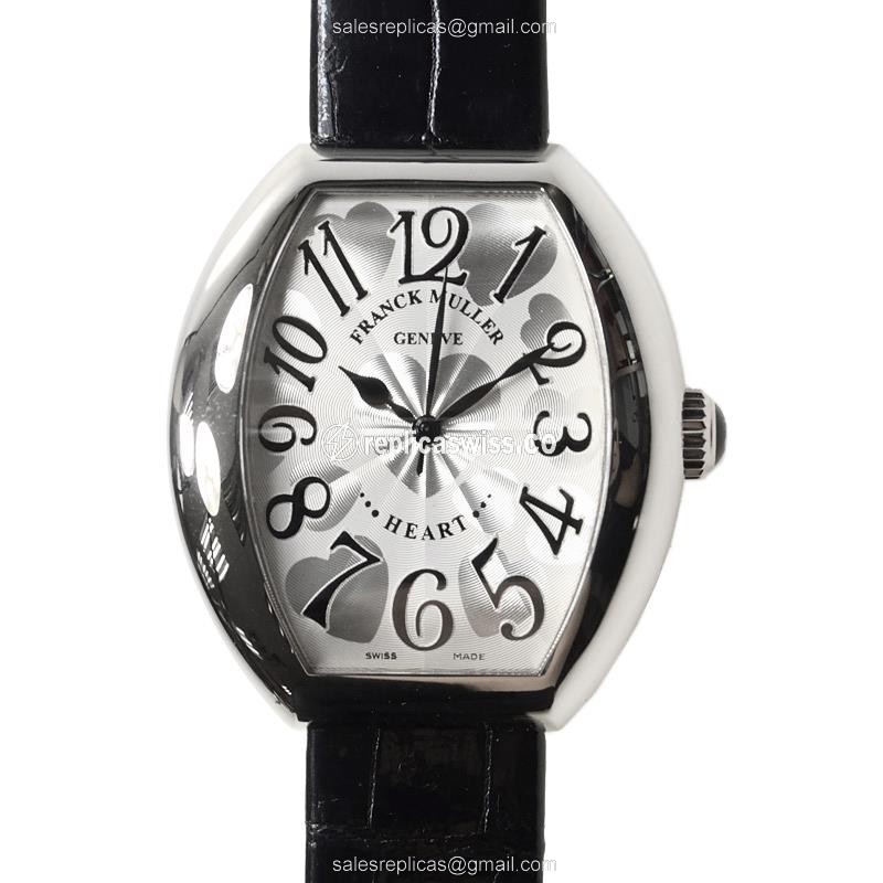Franck Muller 5000 H SC (OG) HEART Automatic 18kt White Gold - Luxury Replica HEART Watch