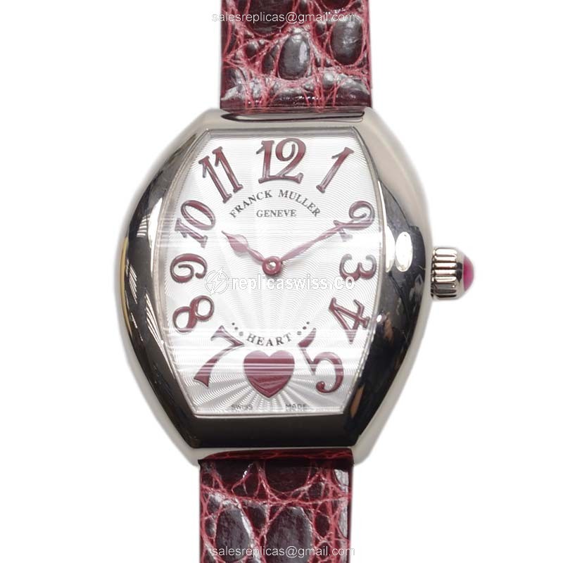 Franck Muller 5002 L QZ C 6H (OG) HEART Quartz 18kt White Gold