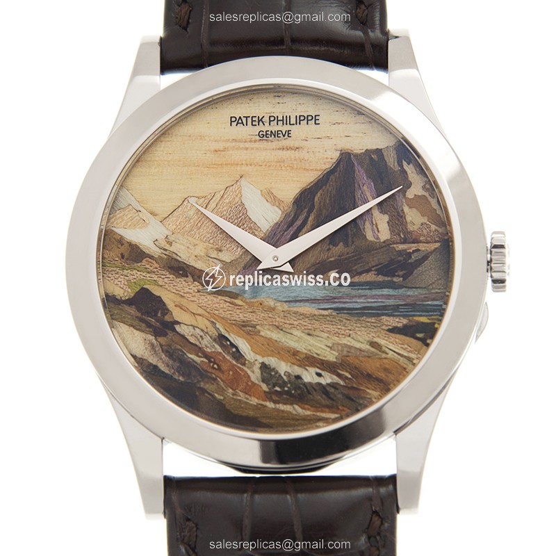 Patek Philippe 5089G-060 Replica - Automatic 18kt Gold - Brown Dial - Alligator Brown Strap - Luxury Replica RARE HANDCRAFTS Watch