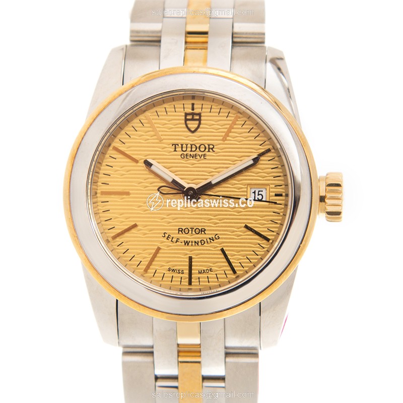 Replica Watch Tudor Glamour Date - Automatic - Gold Dial