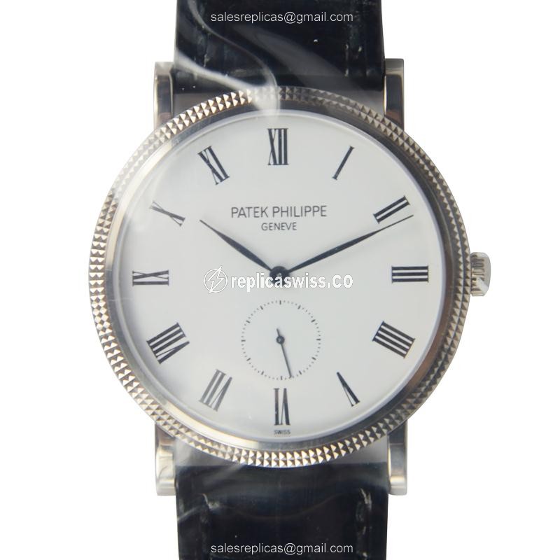 Patek Philippe Replica Watch - Calatrava - Hand Wind - White - Luxury Replica CALATRAVA Watch