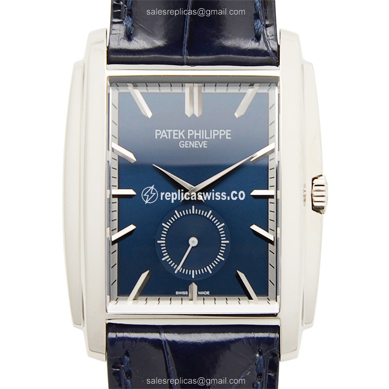 Patek Philippe 5124G-011 GONDOLO - Manual - 18kt White Gold - Blue Dial - Buckle Clasp - Luxury Replica GONDOLO Watch