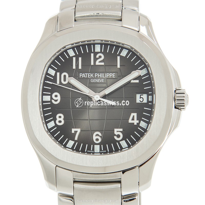 Patek Philippe Aquanaut 5167/1A-001 - Automatic - Steel Case - Black Dial - Silver Strap