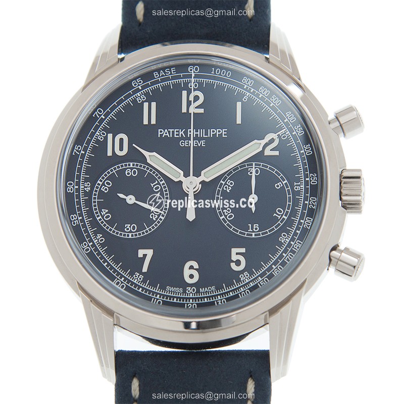 Patek Philippe 5172G-001 Replica - Automatic - 18kt Gold - Blue Dial - Blue Cowhide Strap