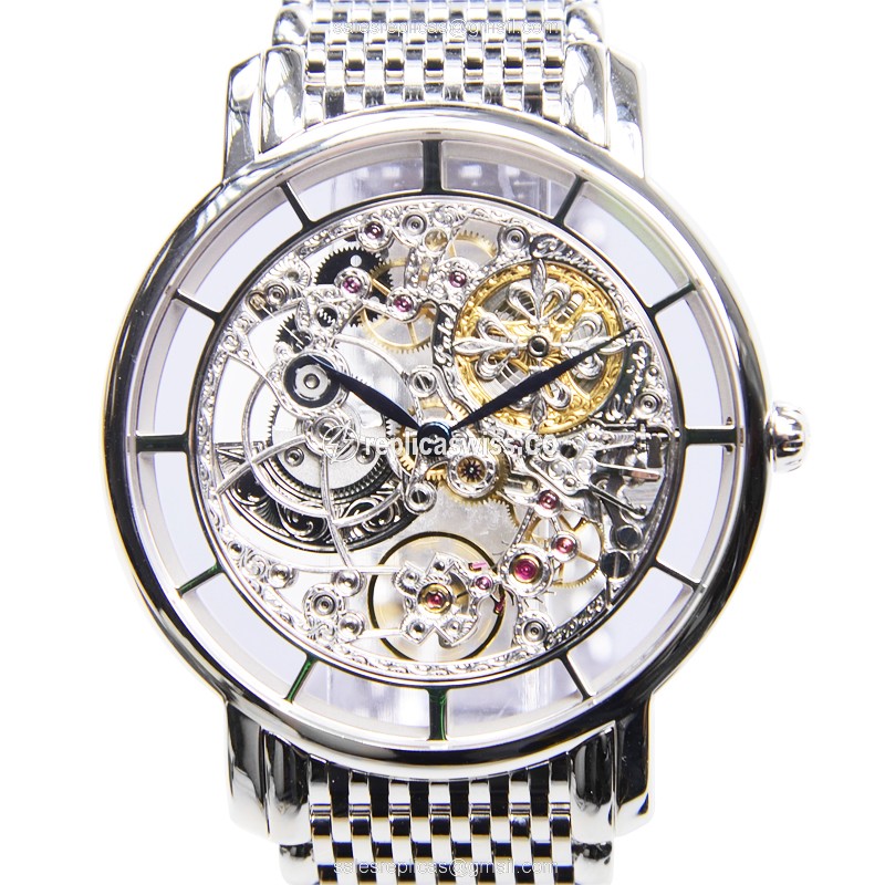 Patek Philippe 5180/1G-001 - Automatic - 18kt Gold Case - Silver Dial - Silver Strap - Luxury Replica COMPLICATIONS Watch